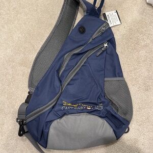 Disney Navy and Gray Sling Backpack